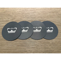 Neoprene Coasters-Set of 4 with Non Skid Backing