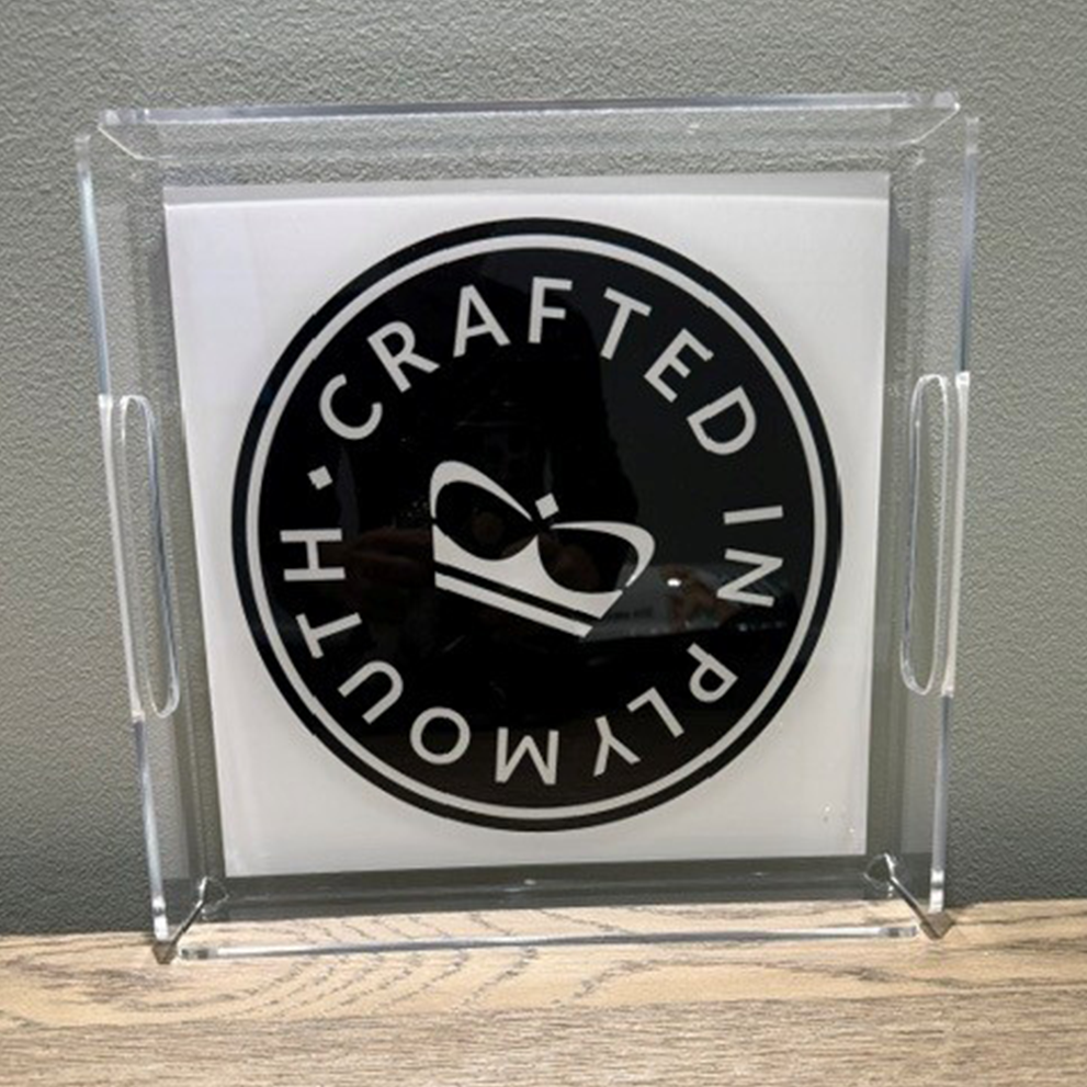 Lucite Tray with Logo