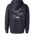 'Yacht Lines' Hooded Sweatshirt - Unisex