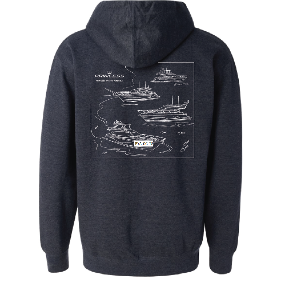 'Yacht Lines' Hooded Sweatshirt - Unisex