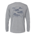 'Yacht Lines' Long Sleeve Solar Shirt - Unisex